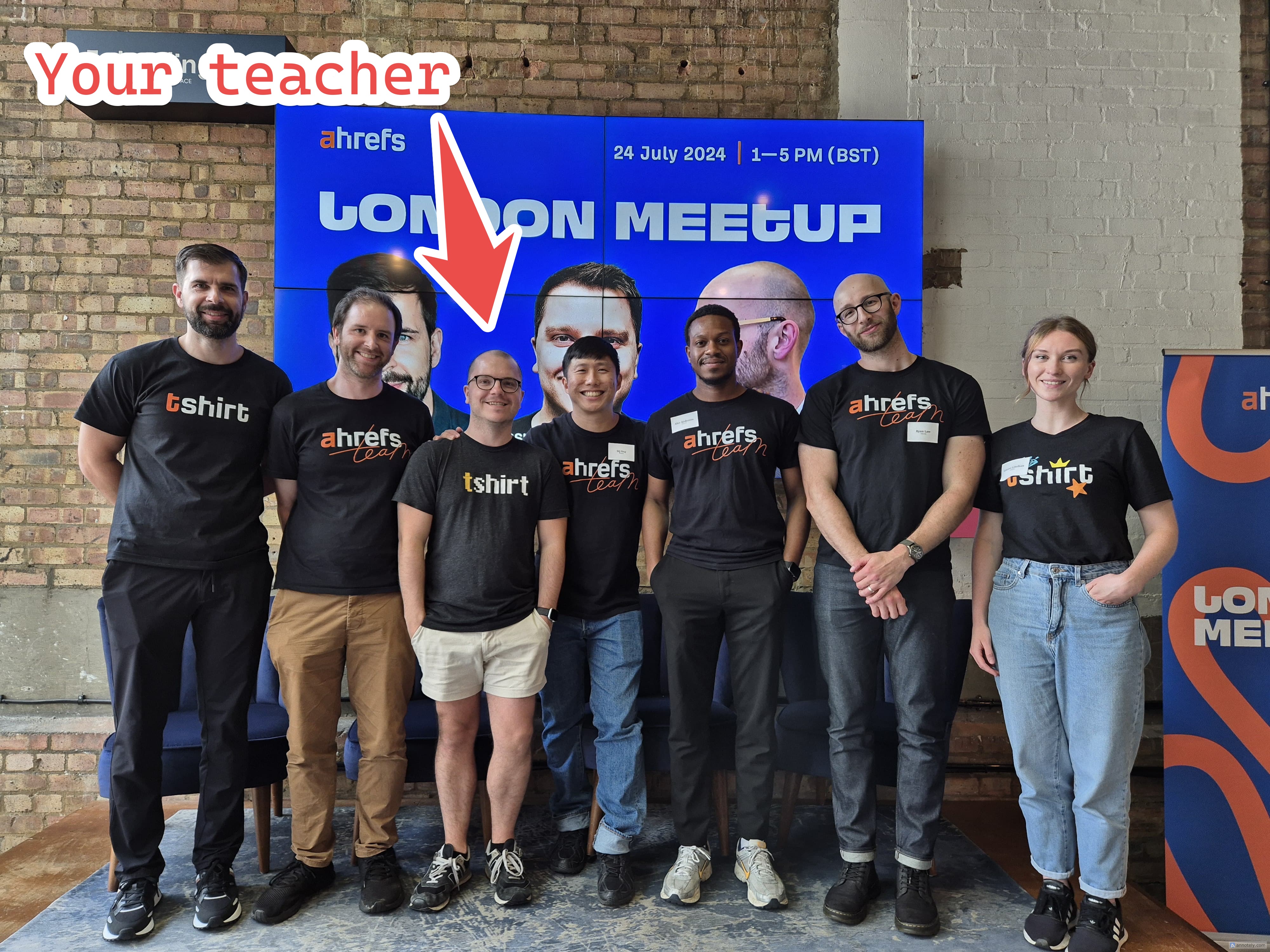 Josh at Ahrefs London Meetup